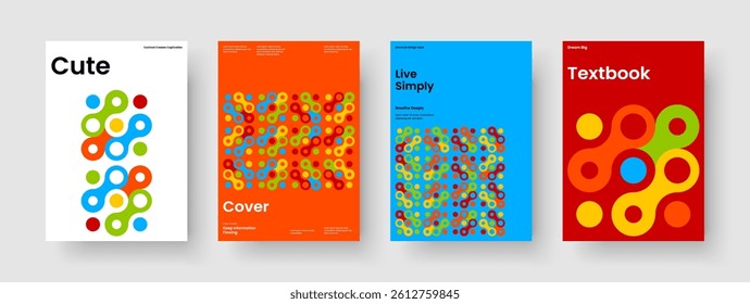 Geometric Brochure Layout. Abstract Book Cover Template. Creative Banner Design. Flyer. Poster. Background. Business Presentation. Report. Newsletter. Handbill. Brand Identity. Leaflet. Pamphlet