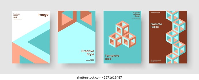 Geometric Brochure Layout. Abstract Business Presentation Design. Modern Book Cover Template. Background. Flyer. Poster. Report. Banner. Leaflet. Pamphlet. Handbill. Newsletter. Journal