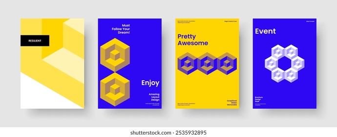 Geometric Brochure Layout. Abstract Flyer Template. Modern Background Design. Banner. Poster. Business Presentation. Book Cover. Report. Magazine. Notebook. Pamphlet. Newsletter. Advertising