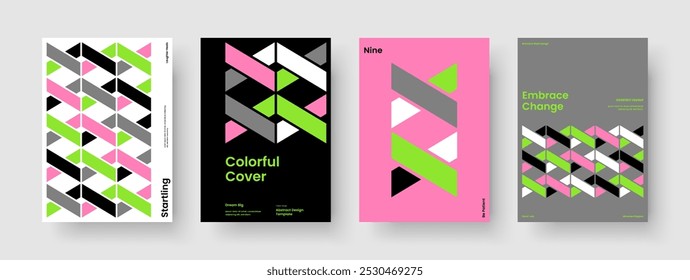 Geometric Brochure Layout. Abstract Poster Design. Creative Banner Template. Business Presentation. Book Cover. Flyer. Background. Report. Newsletter. Notebook. Magazine. Portfolio. Catalog