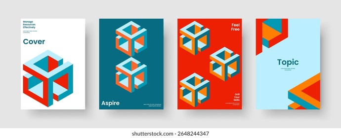 Geometric Brochure Layout. Abstract Poster Design. Isolated Business Presentation Template. Book Cover. Flyer. Report. Background. Banner. Journal. Portfolio. Handbill. Advertising. Magazine