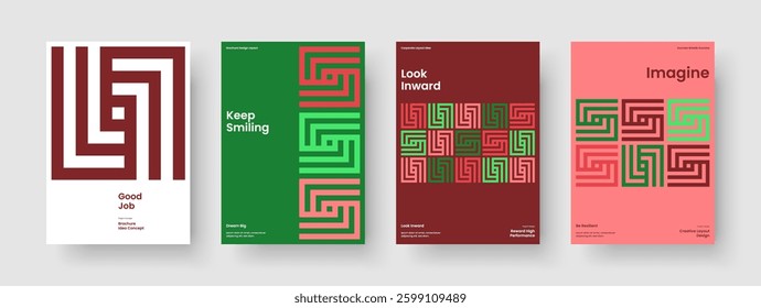 Geometric Brochure Layout. Creative Background Design. Isolated Business Presentation Template. Banner. Report. Flyer. Book Cover. Poster. Catalog. Notebook. Pamphlet. Newsletter. Portfolio