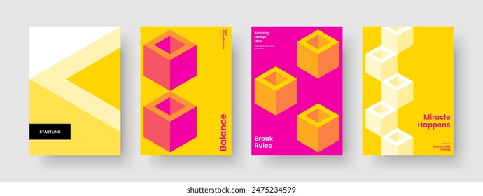 Geometric Brochure Layout. Creative Banner Design. Abstract Poster Template. Book Cover. Flyer. Report. Background. Business Presentation. Brand Identity. Pamphlet. Handbill. Journal. Advertising