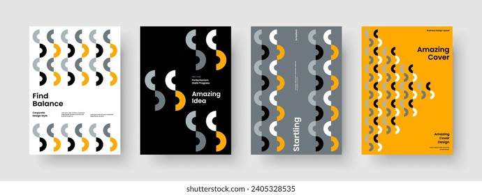 Geometric Brochure Layout. Creative Business Presentation Design. Isolated Book Cover Template. Background. Banner. Poster. Flyer. Report. Catalog. Pamphlet. Advertising. Leaflet. Journal. Handbill