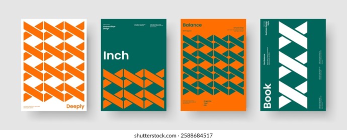Geometric Brochure Layout. Creative Business Presentation Design. Modern Report Template. Book Cover. Background. Poster. Banner. Flyer. Handbill. Portfolio. Brand Identity. Notebook. Magazine