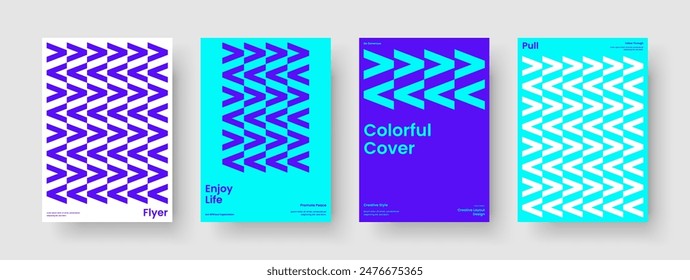 Diseño de folleto geométrico. Diseño de volante creativo. Plantilla de presentación empresarial aislada. Anuncio. Antecedentes. Portada del libro. Informe. Cartel. Identidad de marca. Publicidad. Handbill. Prospecto. Diario