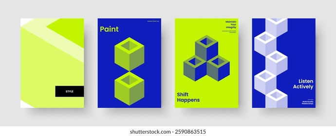 Geometric Brochure Layout. Creative Flyer Design. Isolated Banner Template. Business Presentation. Report. Poster. Book Cover. Background. Brand Identity. Advertising. Catalog. Magazine. Newsletter