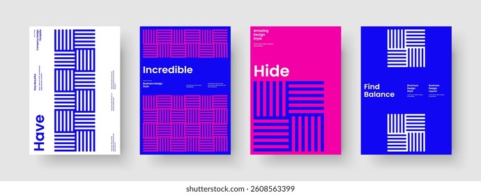 Geometric Brochure Layout. Creative Poster Template. Abstract Background Design. Business Presentation. Banner. Flyer. Report. Book Cover. Handbill. Journal. Brand Identity. Leaflet. Portfolio