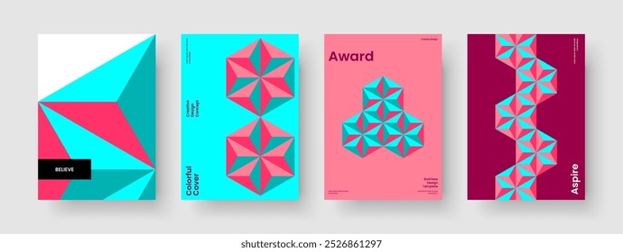 Geometric Brochure Layout. Isolated Background Design. Modern Report Template. Book Cover. Poster. Flyer. Banner. Business Presentation. Advertising. Pamphlet. Handbill. Brand Identity. Portfolio