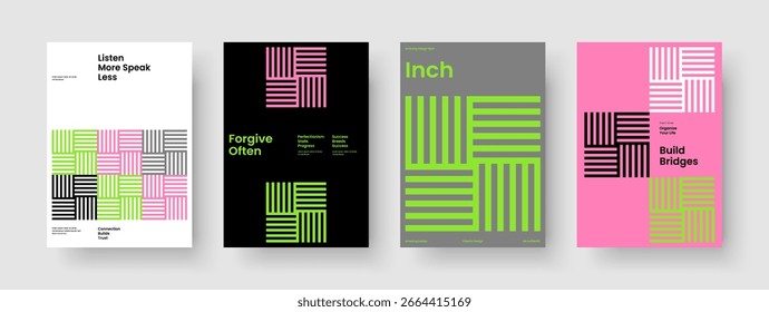 Disposição Do Folheto Geométrico. Design de plano de fundo isolado. Modelo de cartaz moderno. Faixa. Relatório. Capa de Livro. Apresentação de negócios. Panfleto. Identidade da marca. Publicidade. Diário. Notebook. Panfleto