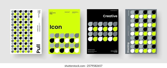 Geometric Brochure Layout. Isolated Banner Template. Creative Book Cover Design. Report. Business Presentation. Background. Flyer. Poster. Magazine. Notebook. Journal. Portfolio. Advertising