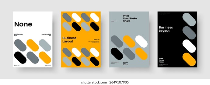 Disposição Do Folheto Geométrico. Modelo de banner isolado. Design criativo de apresentação de negócios. Histórico. Panfleto. Cartaz. Relatório. Capa de Livro. Folheto informativo. Carteira. Notebook. Boletim informativo. Panfleto