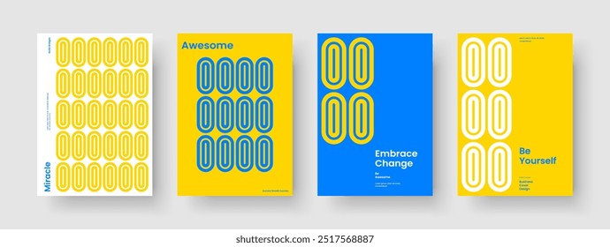 Layout der geometrischen Broschüre. Isolierte Buchdeckvorlage. Kreatives Banner-Design. Bericht. Hintergrund. Geschäftspräsentation. Poster. Flyer. Zeitschrift. Markenidentität. Handzettel Katalog. Notebook