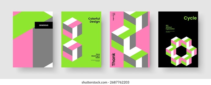Geometric Brochure Layout. Isolated Book Cover Design. Modern Poster Template. Background. Business Presentation. Banner. Flyer. Report. Advertising. Handbill. Portfolio. Notebook. Magazine