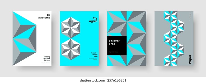 Geometric Brochure Layout. Isolated Business Presentation Template. Modern Banner Design. Poster. Flyer. Book Cover. Report. Background. Handbill. Leaflet. Newsletter. Catalog. Advertising