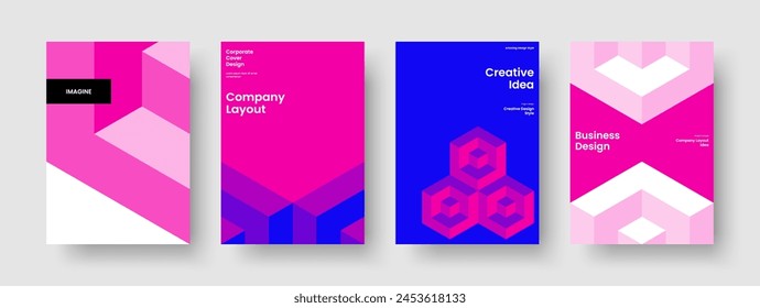 Geometric Brochure Layout. Isolated Flyer Design. Modern Banner Template. Report. Business Presentation. Book Cover. Background. Poster. Handbill. Leaflet. Newsletter. Advertising. Catalog