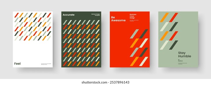 Layout der geometrischen Broschüre. Eigene Flyer-Vorlage. Abstraktes Banner-Design. Poster. Geschäftspräsentation. Bericht. Hintergrund. Buchumschlag. Packungsbeilage. Katalog. Notebook. Broschüre. Zeitschrift. Handzettel