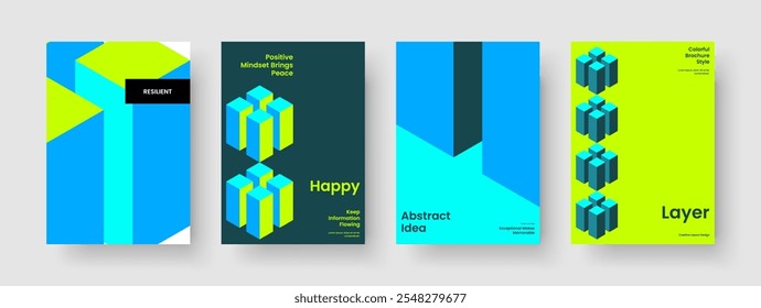 Geometric Brochure Layout. Isolated Flyer Template. Modern Background Design. Business Presentation. Banner. Book Cover. Poster. Report. Pamphlet. Notebook. Leaflet. Advertising. Brand Identity