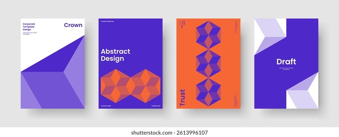 Geometric Brochure Layout. Isolated Flyer Design. Modern Book Cover Template. Banner. Poster. Background. Business Presentation. Report. Brand Identity. Leaflet. Portfolio. Advertising. Pamphlet