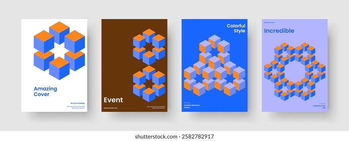 Geometric Brochure Layout. Isolated Poster Template. Modern Flyer Design. Background. Banner. Business Presentation. Report. Book Cover. Brand Identity. Catalog. Portfolio. Advertising. Journal