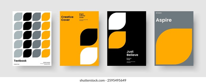 Geometric Brochure Layout. Isolated Poster Template. Modern Background Design. Business Presentation. Report. Banner. Book Cover. Flyer. Catalog. Pamphlet. Journal. Leaflet. Handbill