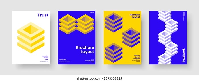 Geometric Brochure Layout. Modern Flyer Template. Abstract Business Presentation Design. Report. Book Cover. Background. Banner. Poster. Advertising. Leaflet. Catalog. Brand Identity. Magazine