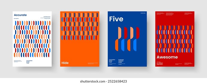 Diseño de folleto geométrico. Plantilla de póster moderna. Diseño de presentación de negocios aislados. Anuncio. Informe. Portada de libro. Antecedentes. Volante. Manual. Publicidad. Cuaderno. Catálogo. Identidad de marca