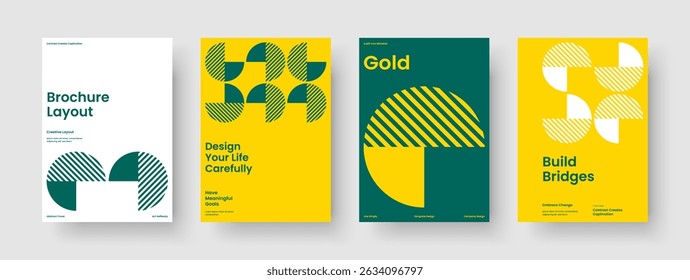Geometric Brochure Layout. Modern Poster Template. Isolated Flyer Design. Book Cover. Background. Business Presentation. Banner. Report. Brand Identity. Magazine. Catalog. Handbill. Journal