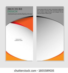 Geometric Brochure or brochure layout template, report cover design background with elegant and simple design