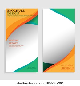 Geometric Brochure or brochure layout template, report cover design background with elegant and simple design