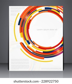 Geometric brochure, leaflet, magazine cover, or a web site page