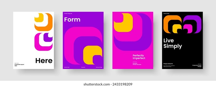 Geometric Brochure Template. Abstract Banner Design. Modern Background Layout. Report. Flyer. Poster. Book Cover. Business Presentation. Brand Identity. Notebook. Portfolio. Newsletter. Magazine