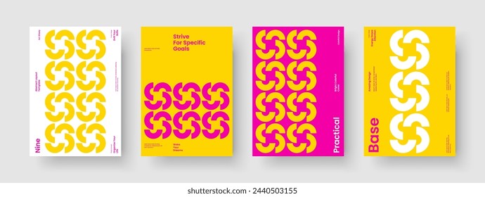 Plantilla de folleto geométrico. Diseño de pancarta abstracto. Diseño de presentación de negocios moderno. Cartel. Portada del libro. Volante. Informe. Antecedentes. Cartera. Diario. Folleto. Handbill. Cuaderno. Prospecto