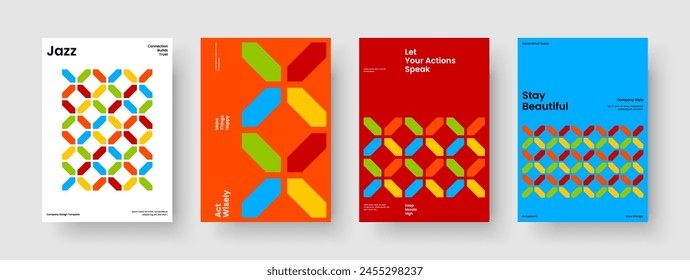Geometric Brochure Template. Abstract Book Cover Layout. Modern Flyer Design. Background. Report. Banner. Business Presentation. Poster. Magazine. Journal. Pamphlet. Brand Identity. Handbill