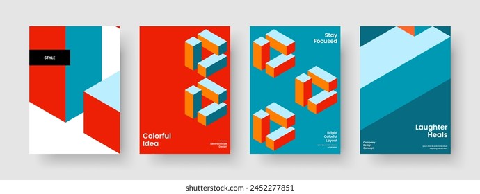 Geometric Brochure Template. Abstract Flyer Layout. Isolated Book Cover Design. Report. Business Presentation. Poster. Banner. Background. Handbill. Magazine. Brand Identity. Pamphlet. Advertising