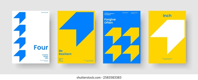 Geometric Brochure Template. Abstract Report Design. Isolated Book Cover Layout. Flyer. Banner. Business Presentation. Background. Poster. Brand Identity. Portfolio. Advertising. Newsletter