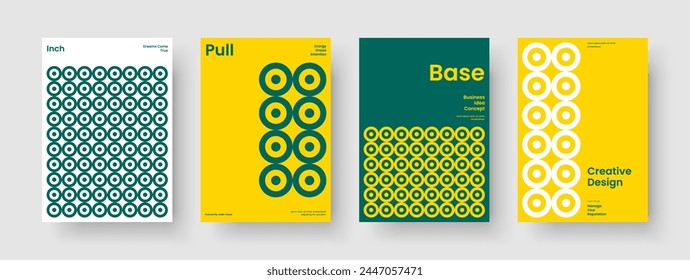 Plantilla de folleto geométrico. Diseño de portada de libro creativo. Diseño aislado de la presentación del negocio. Informe. Anuncio. Antecedentes. Volante. Cartel. Prospecto. Folleto. Cartera. Publicidad. Diario