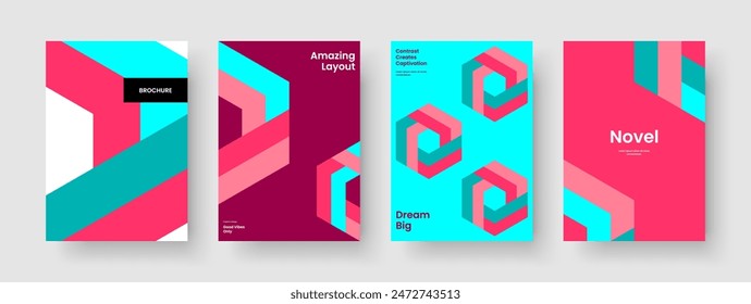 Geometric Brochure Template. Creative Report Layout. Modern Book Cover Design. Banner. Background. Flyer. Business Presentation. Poster. Notebook. Catalog. Newsletter. Pamphlet. Leaflet. Handbill