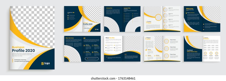 Geometric Brochure Template Design, Brochure Template Layout Design,minimal Business Brochure Design,annual Report Minimal Company Profile Design, Editable Brochure Template Layout.