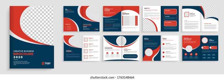 Geometric Brochure Template Design, Brochure Template Layout Design,minimal Business Brochure Design,annual Report Minimal Company Profile Design, Editable Brochure Template Layout.