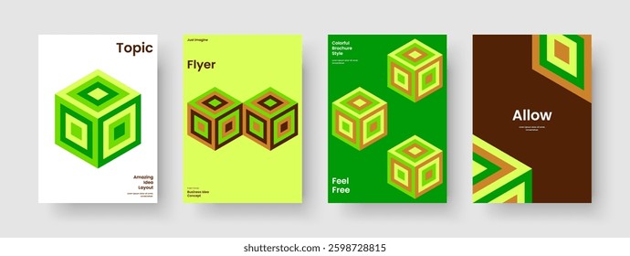 Geometric Brochure Template. Isolated Background Layout. Abstract Report Design. Banner. Business Presentation. Flyer. Poster. Book Cover. Catalog. Journal. Magazine. Leaflet. Brand Identity