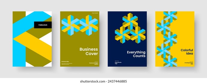 Geometric Brochure Template. Isolated Business Presentation Layout. Creative Background Design. Flyer. Report. Banner. Poster. Book Cover. Newsletter. Portfolio. Magazine. Brand Identity. Notebook