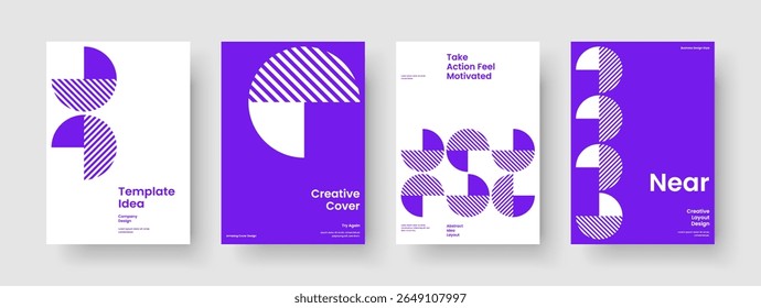 Modelo de Folheto Geométrico. Design de panfleto isolado. Layout Moderno de Apresentação de Negócios. Cartaz. Relatório. Capa de Livro. Faixa. Histórico. Catálogo. Folheto informativo. Publicidade. Panfleto. Revista