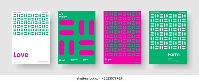 Modelo de Folheto Geométrico. Layout de cartaz isolado. Projeto de Panfleto Abstrato. Capa de Livro. Apresentação de negócios. Histórico. Faixa. Relatório. Diário. Panfleto. Catálogo. Boletim informativo. Folheto informativo. Revista