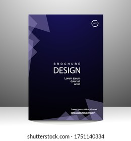 Geometric brochure template layout design. Annual report, catalog, Corporate business. Simple Flyer promotion. magazine. Vector illustration
