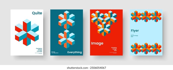 Geometric Brochure Template. Modern Business Presentation Design. Abstract Report Layout. Flyer. Poster. Book Cover. Banner. Background. Handbill. Pamphlet. Leaflet. Notebook. Magazine