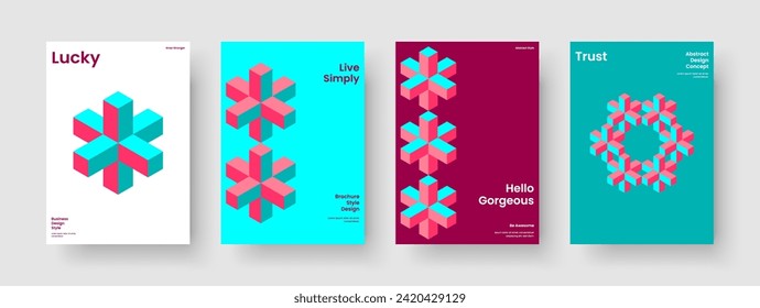 Geometric Brochure Template. Modern Flyer Layout. Isolated Report Design. Background. Business Presentation. Poster. Banner. Book Cover. Handbill. Newsletter. Pamphlet. Journal. Leaflet. Notebook