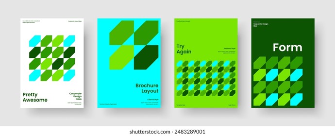 Geometric Brochure Template. Modern Flyer Layout. Abstract Poster Design. Report. Background. Banner. Book Cover. Business Presentation. Magazine. Leaflet. Handbill. Journal. Pamphlet. Portfolio