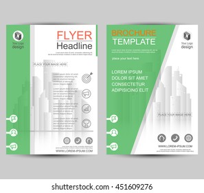 Geometric brochure vertical line style flyer design template vector. Leaflet cover abstract background, Layout in A4 size. Flat design for business financial marketing banking concept illustration.