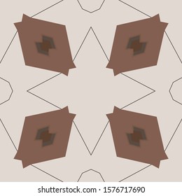 Geometric brown circle patterns. Colorful abstract backgrounds. Vector illustration EPS 10.